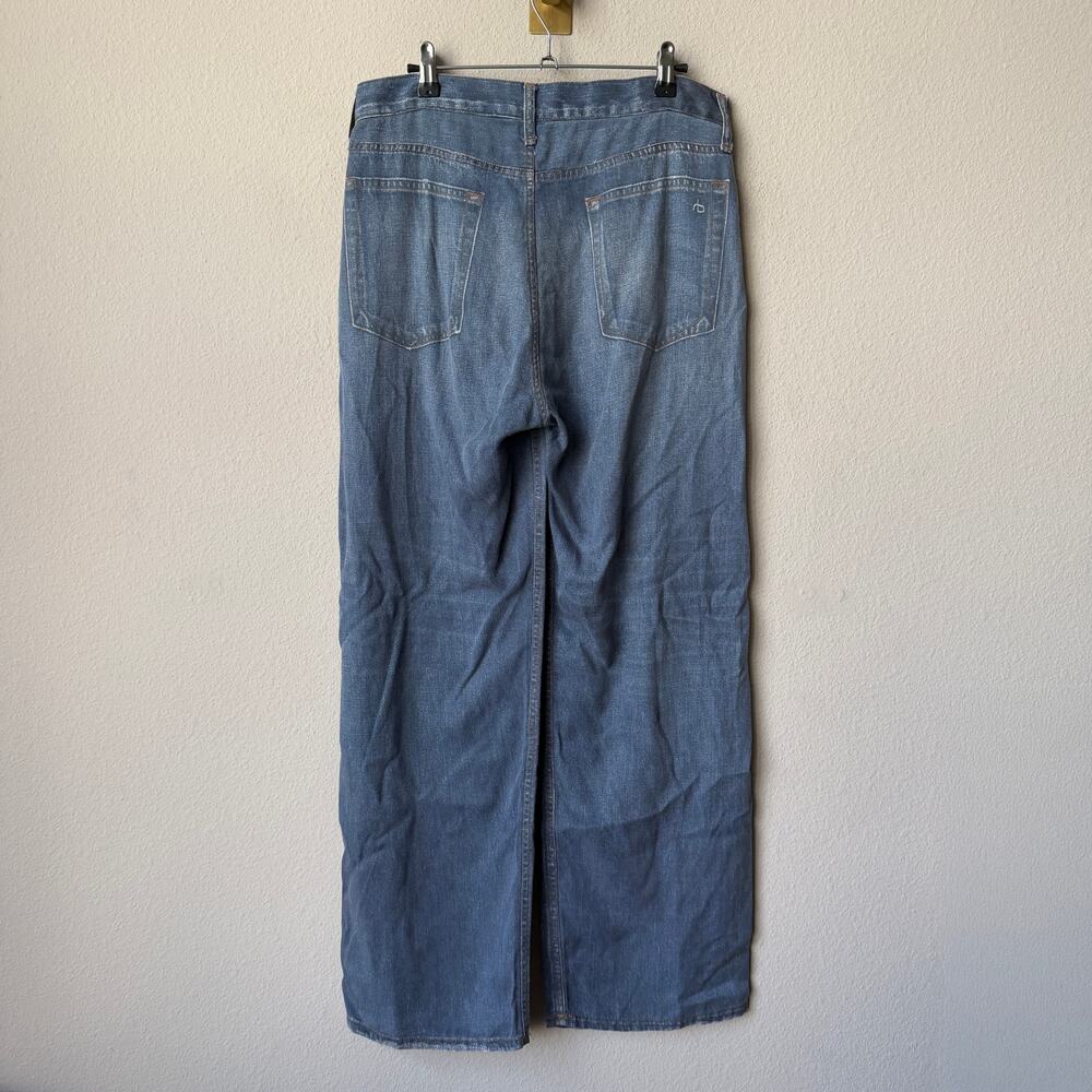 Rag & Bone Miramar Viral Faux Denim Wide Leg Pants Size 27 - Picture 3 of 5